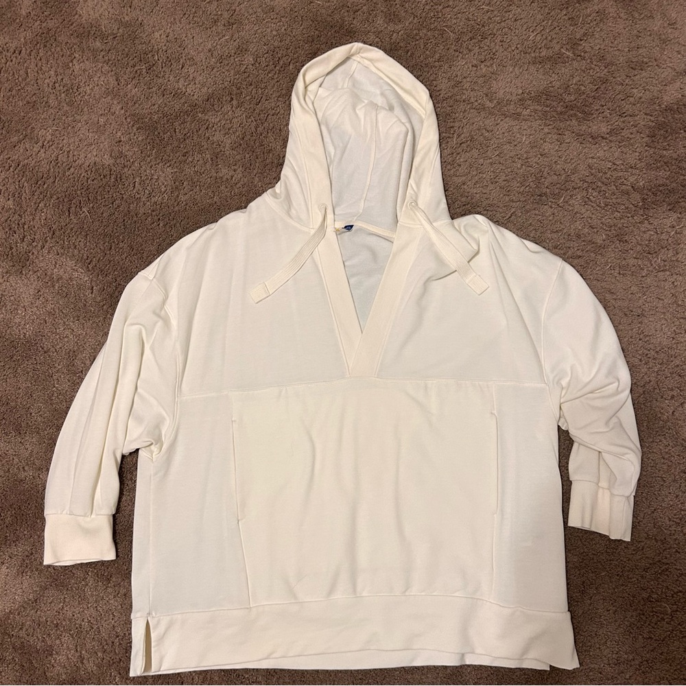 Cream Hooded Sweatshirt
